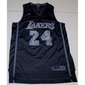 NBA Basketball Los Angeles Lakers Kobe Bryant #24 Sewn Jersey Small adidas Black
